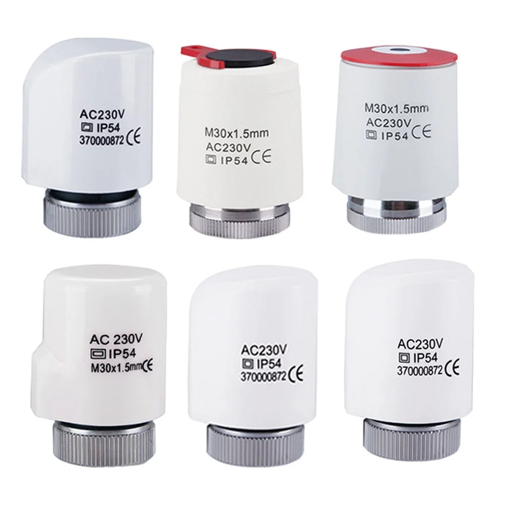 230V Electrothermal Actuator with Easy Installation Features and Compatibility with Programmable Controllers M30x1 5 mm Fit