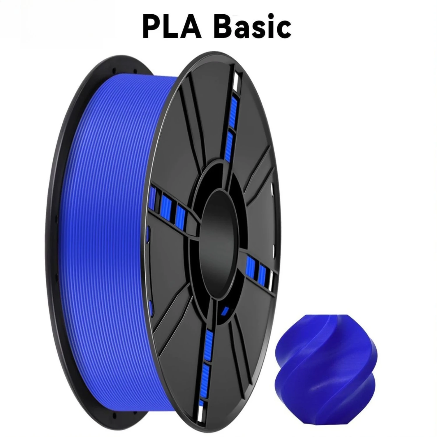 

PLA Basic 3D Printer Filament 1.75mm 1KG Clean-Wound Spool Compatible with Bambu High-Speed Printing Stable Output