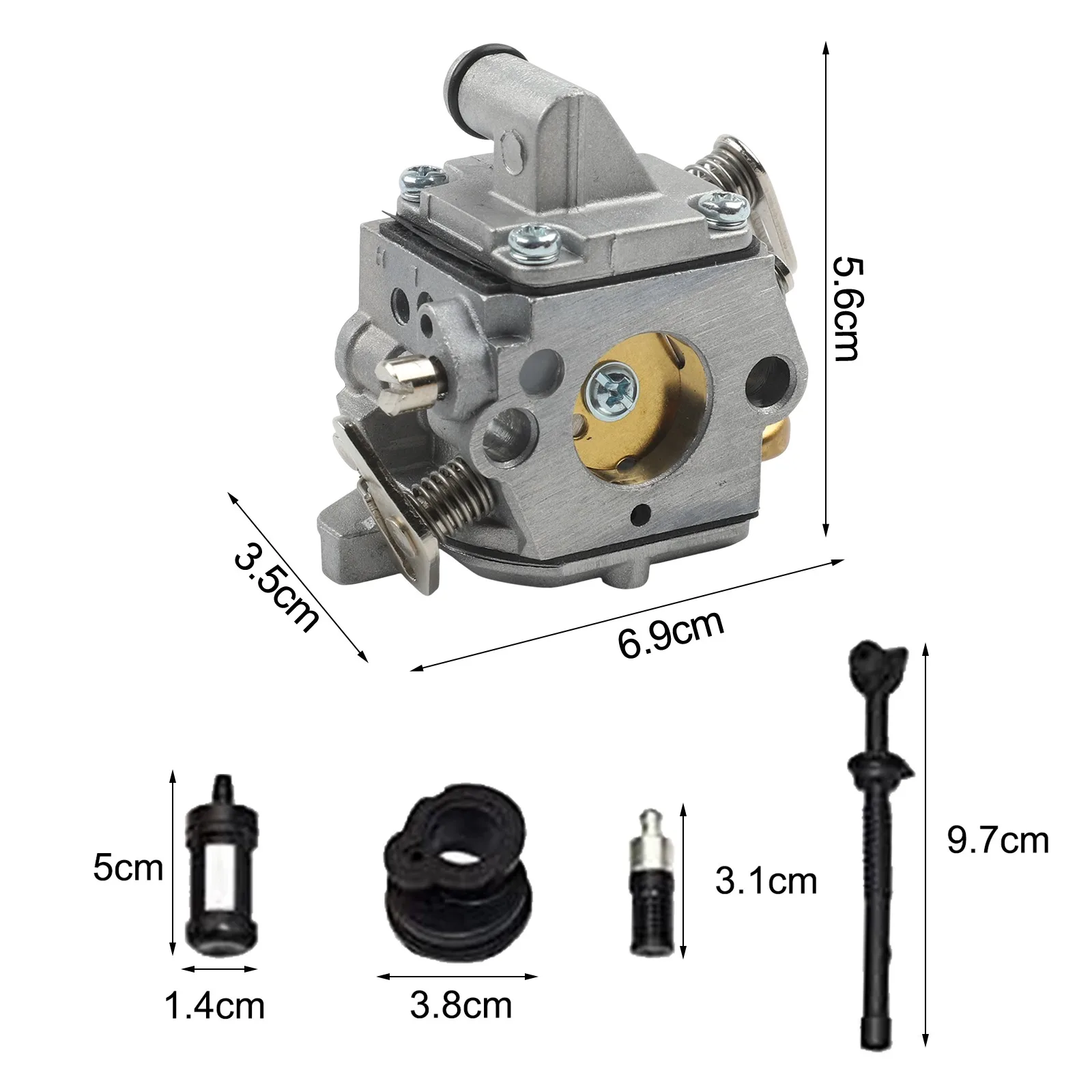 Carburetor Maintenance Kit Comprehensive Replacement Carburetor Kit Durability Under Operating Conditions For 017
