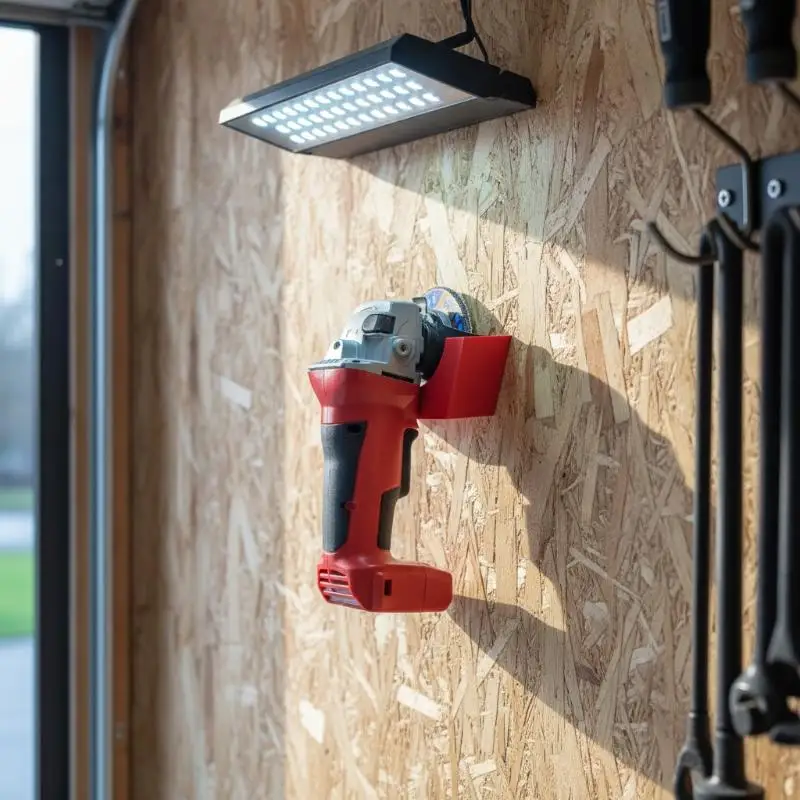 3D Printed Wall Mount Angle Grinder Holder Sturdy ABS Bracket Space Saver For Garage Workshop DIY Enthusiasts