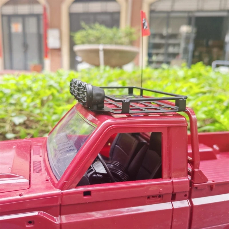 Porte-bagages voiture sur chenilles télécommandé 1:12, galerie toit, décorations améliorées