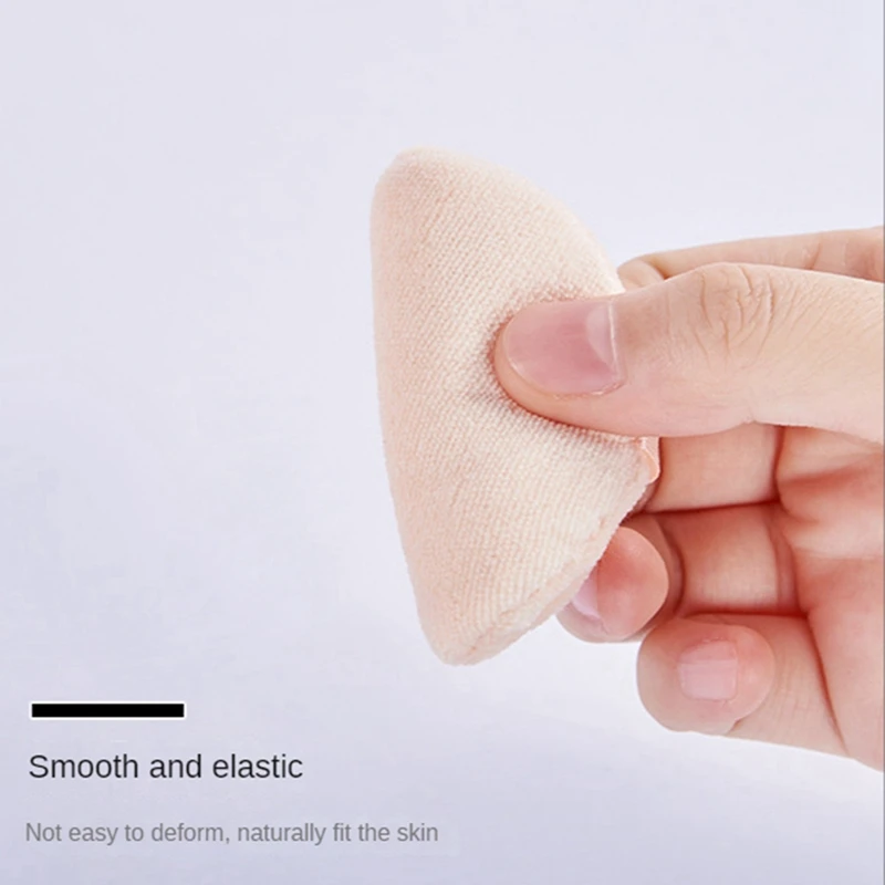 4 Stuks Losse Poeder Puff Pad Cosmetische Sponzen Velours Make-Up Applicator Wasbare Foundation Puff Voor Poeder Met Geval