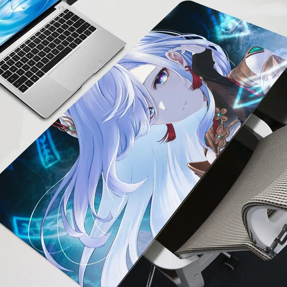 

Anime Genshin I-Impact S-Shenhe Mouse Pad XXL 900x400mm Mouse Pad Computer Laptop Anime Keyboard Mouse Mat Large mouse pad grand