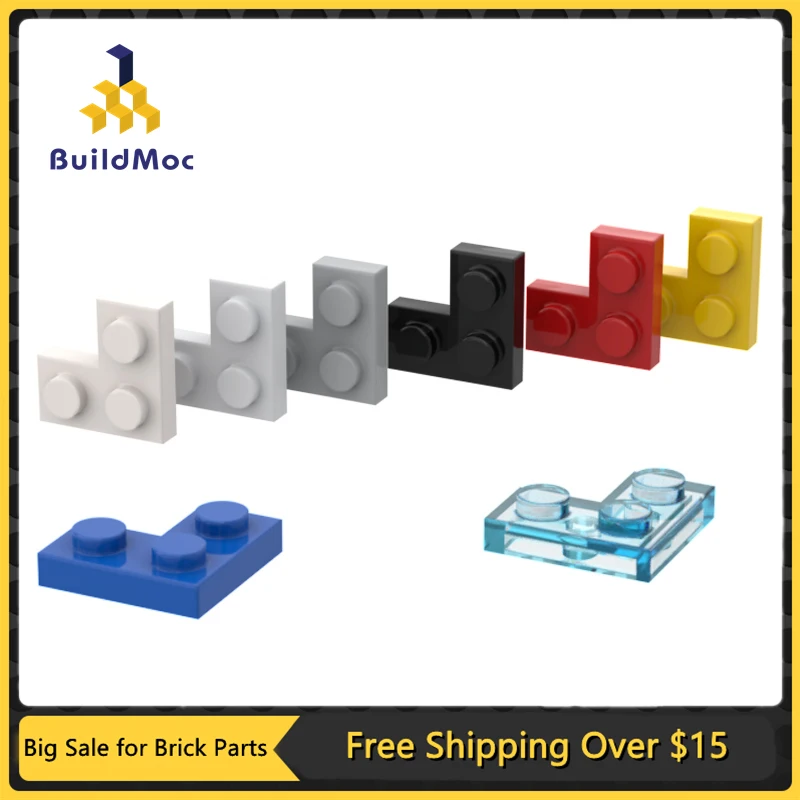 10Pcs MOC Parts 2420 Plate 2 x 2 Corner Compatible Bricks DIY Assmble Building Blocks Particle Kid Puzzle Brain Toy Gift