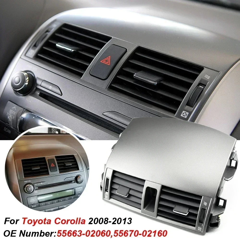 Car A/C Air Conditioning Air Vent Outlet Panel Grille Cover For Toyota Corolla Altis E15 2007 2008 2009 2010 2011 2012 2013