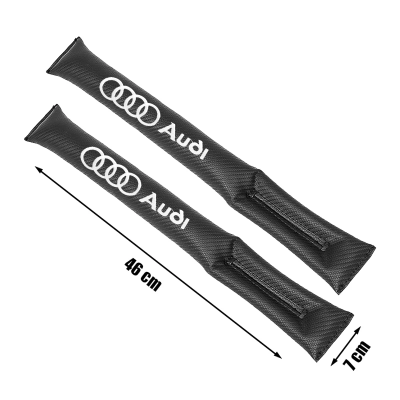 Car Gap Filler Cushion Seat Carbon Fiber Decoration Suitable For Audi A3 A4 A5 A6 A7 B5 B6 C5 C6 8p 8v 8l Q2 Q3 Q5 Q8 Tt Rs3 Rs4