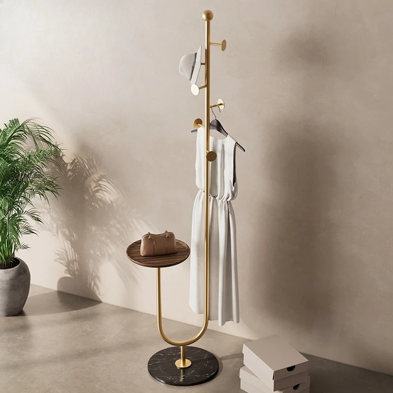 Modern Floor Standing Clothes Rack Bedroom Bedside Garment Hanger Freestanding Coat Organizer