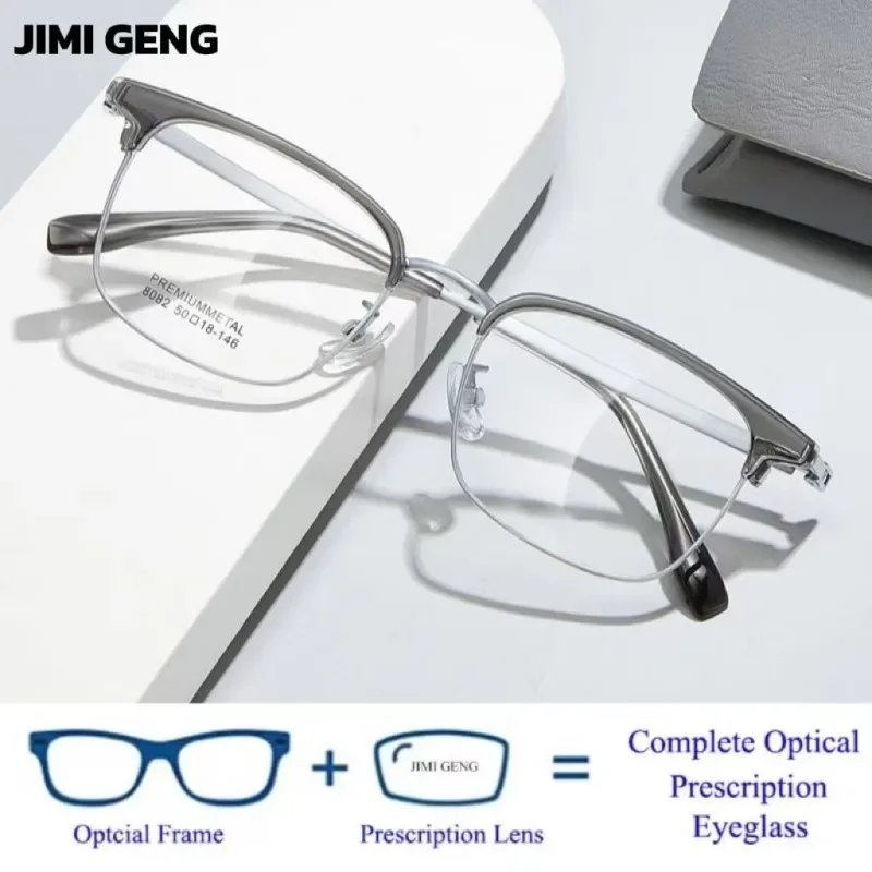 

2025 Fashion Retro Eyebrow Glasses Frame Anti Blue Light Reading Glasses Progressive Prescription Glasses High end Comfortable