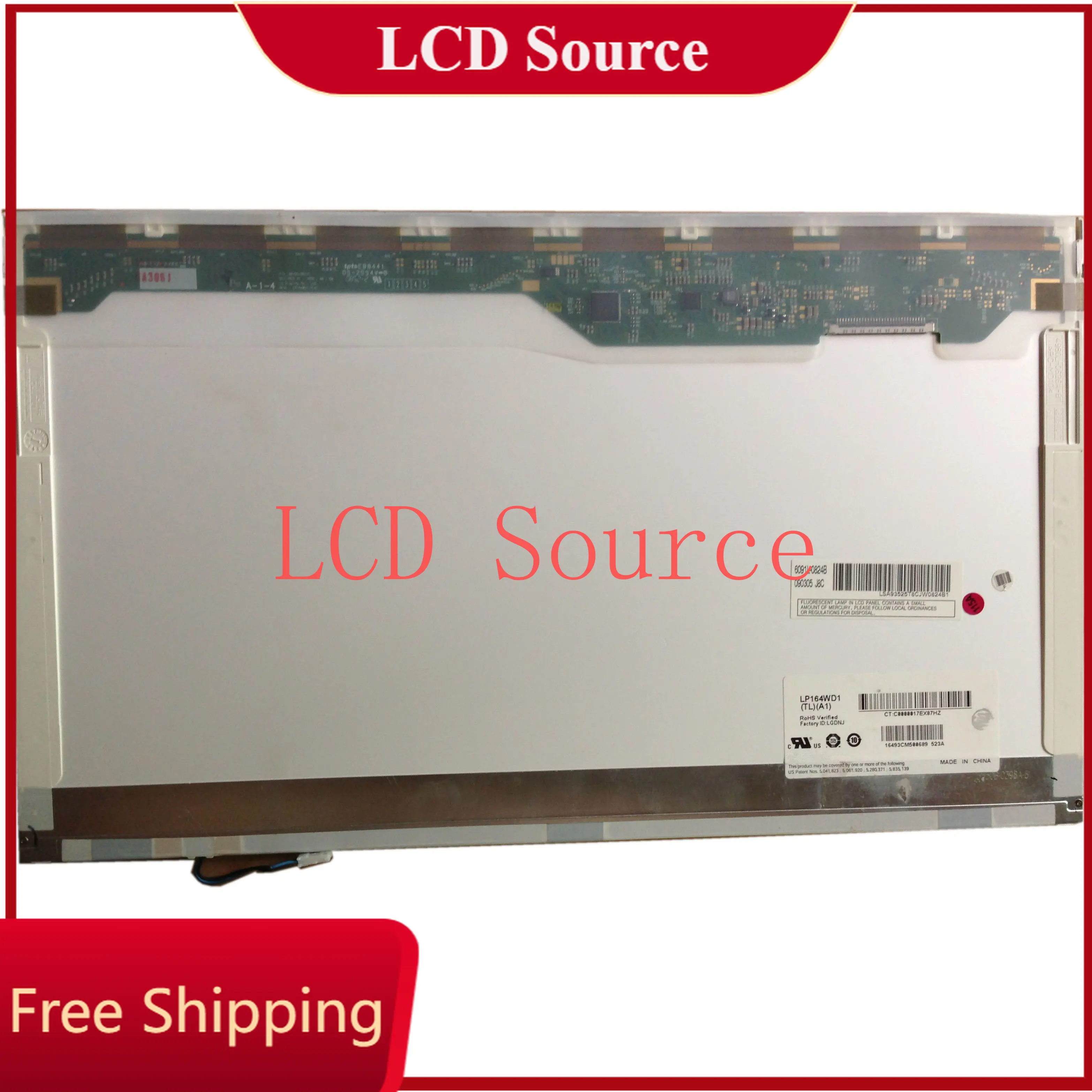 

LP164WD1 TLA1 (TL)(A1) 1600*900 16.4" GLOSSY HD LAPTOP LCD Screen