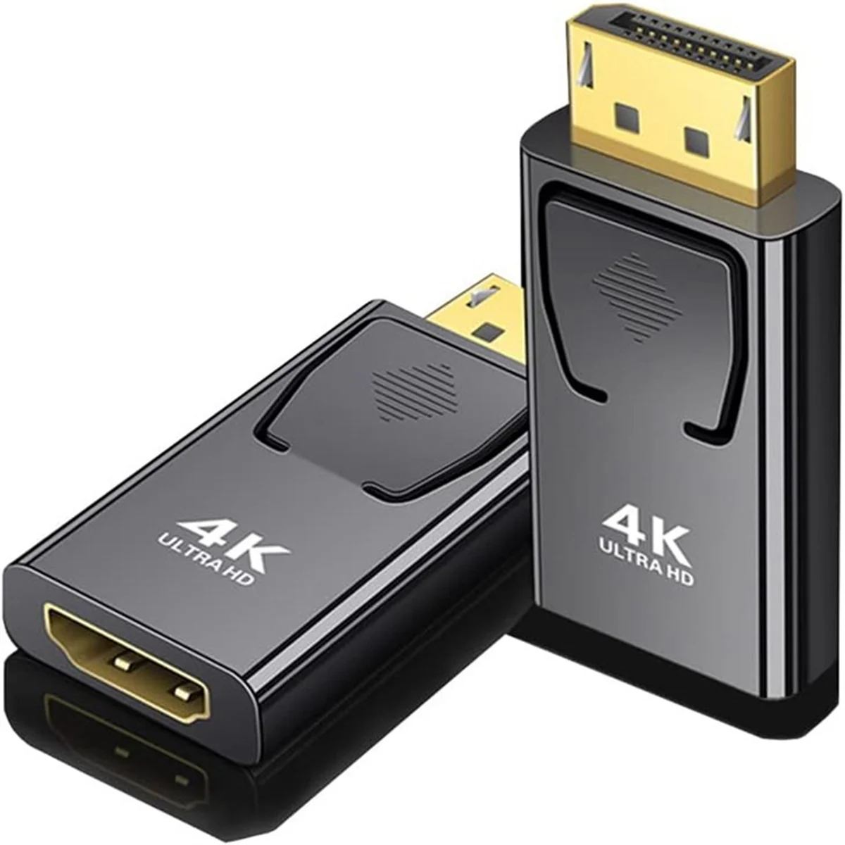 Adaptador de vídeo Compatible con 4K Dp a HDMI, convertidor de Monitor de TV de ordenador Compatible con Displayport macho a HDMI para PC TV