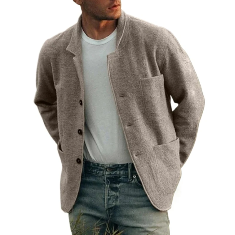 2024 herbst männer Mantel Mode Student Jacke Solide Jugend Casual männer Strickjacke Jacke Mantel Top Chamarras Para hombre Jacken