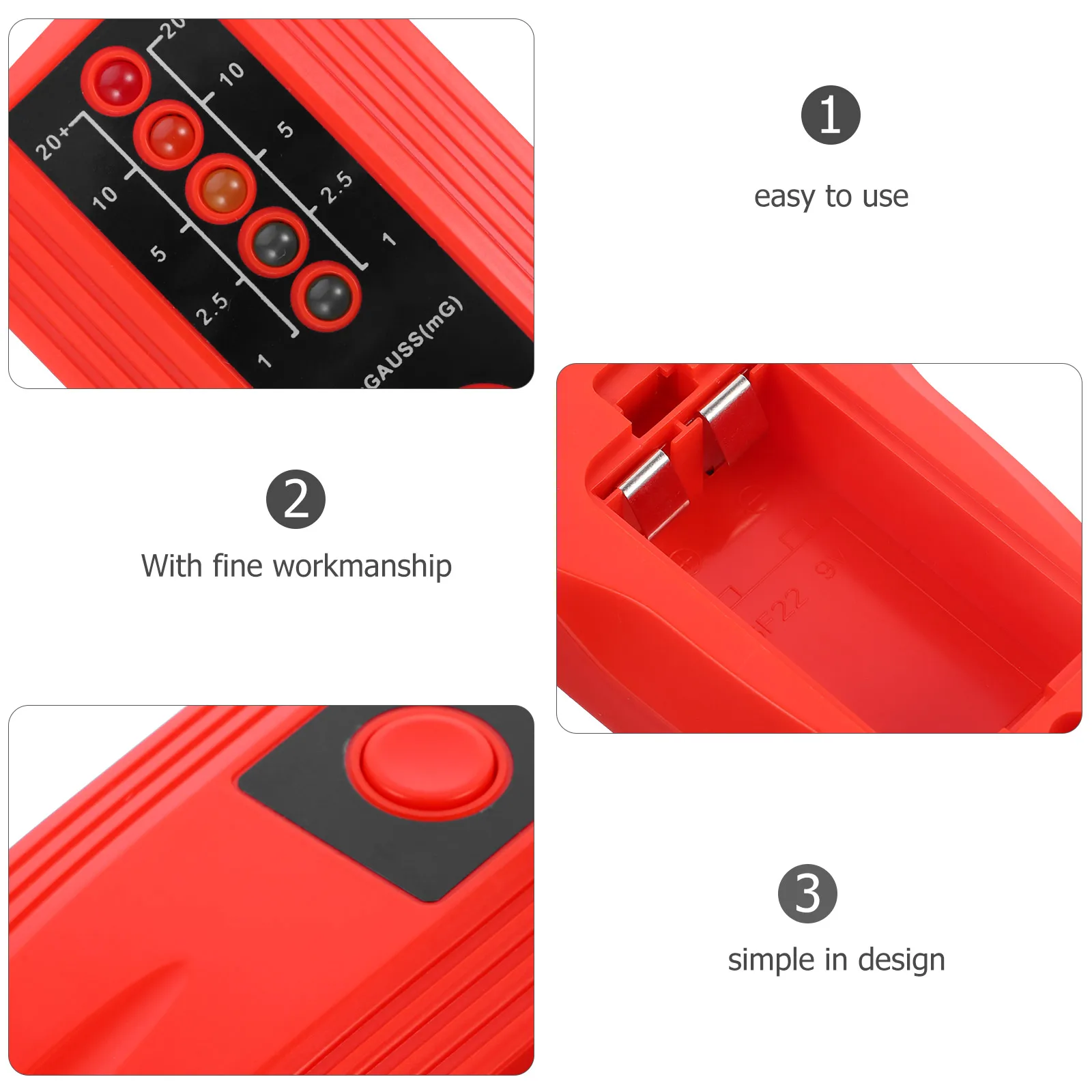 

Electromagnetic Radiation Emf Reader with 5-LED Display Digital Radiation Meter for Home Use Ghost Detection