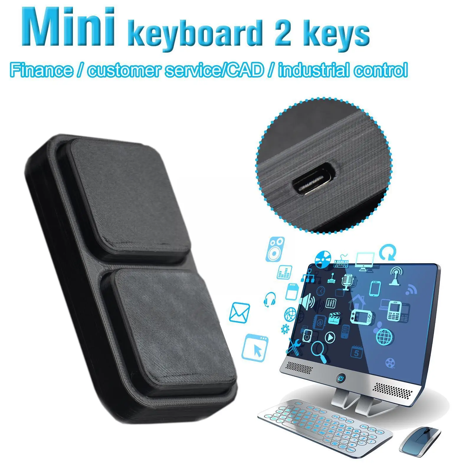 Programable Plastic Mute Button 2/1 Keys Keypads Multi Customized Keyboard Mechanical Backlit Keyboard Color Rbg Function Z7H0
