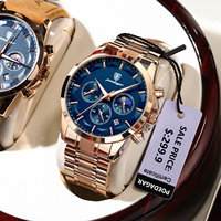 POEDAGAR Luxury Men Watch Waterproof Luminous Chronograph Man Wristwatch High Quality Stainless Steel Sport Men's Quartz Watches