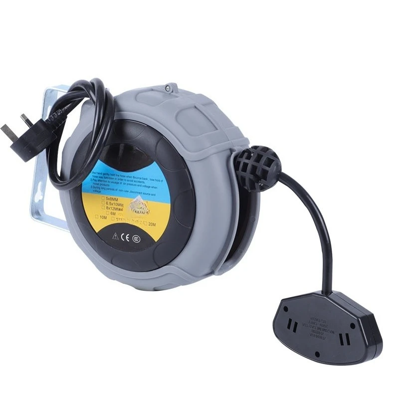Automatic retractable rewind electric drum line wiring board, wall-mounted socket British standard Hong Kong-style plug-in board
