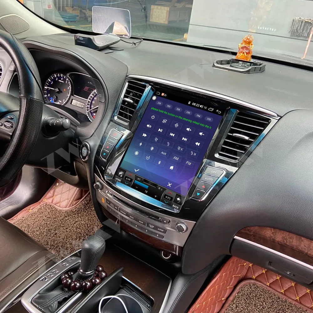 Carplay راديو السيارة 12.1 بوصة تعمل باللمس لإنفينيتي QX60 2014-2020 أندرويد 14 نظام تحديد المواقع والملاحة سيارة مشغل وسائط متعددة رئيس وحدة #6