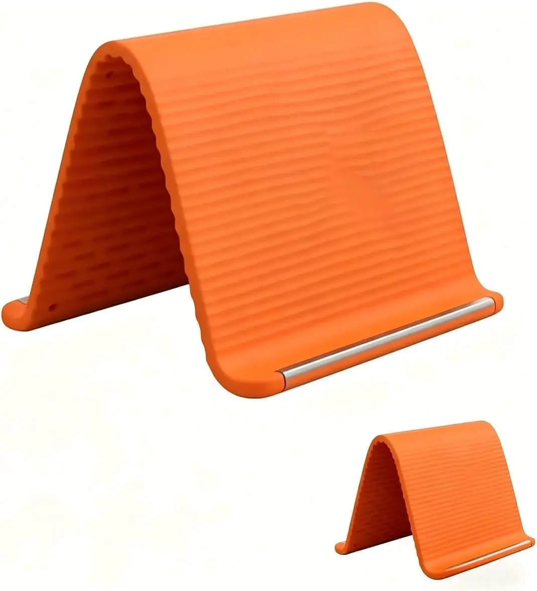 

Portable Foldable Silicone Phone Stand，Flexible Silicones Aluminum Phone Holder Stand,for Phone Tablet Laptop