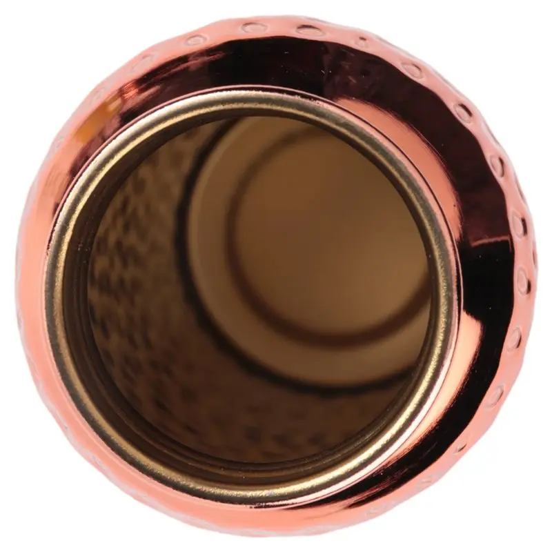 Rusty Steel Hand-Hammered Cold Water Kettle 800Ml Electroplated Copper Concave And Convex Texture Yoga Kettle
