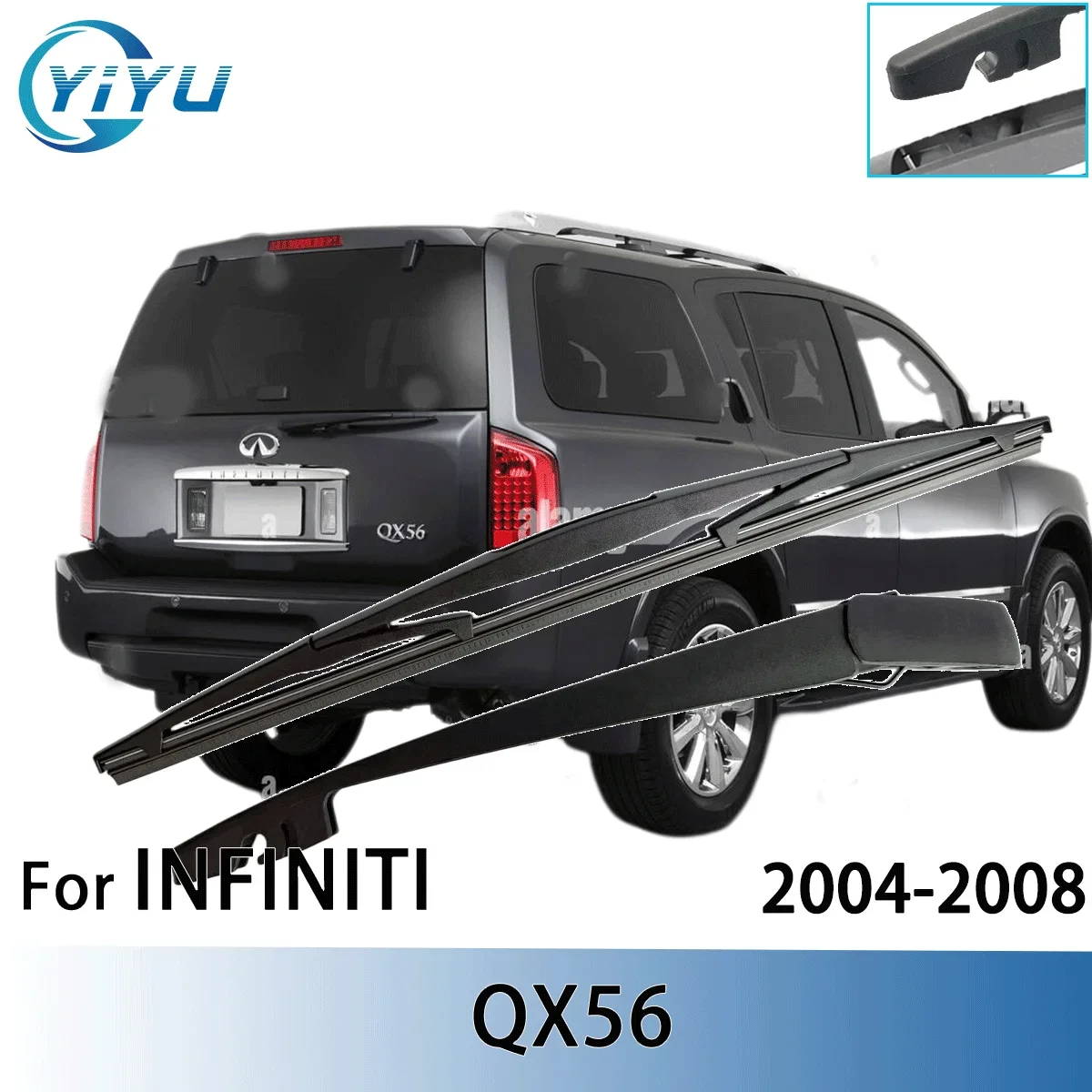 

1/2PCS Rear Windscreen Wiper Blade Wiper Arm Kit For INFINITI QX56 2004-2008 Windscreen Windshield Wipers Brushes
