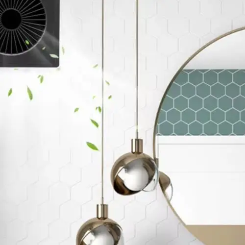 

Высокоэффективный вентилятор 12 В постоянного тока, двигатель из чистой меди, совместимая с солнечной панелью, огнестойкий ABS, конструкция вытяжного вентилятора