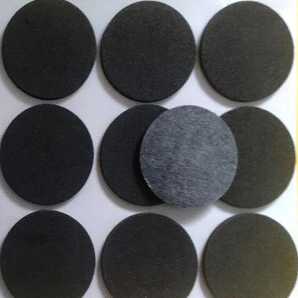 100 Pcs Felt Mats Furniture Pads Round Protective Mats Table Feet Mats Chair Feet Mats Floor Protectors Furniture Parts Black image 2