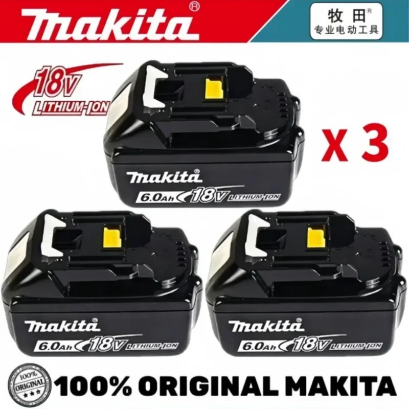 

100% Genuine/Original Makita 18v 6.0Ah for Makita Tools Drill Battery Bl1850b BL1850 Bl1860 Bl 1860 Bl1830 Bl1815 Bl1840 LXT400