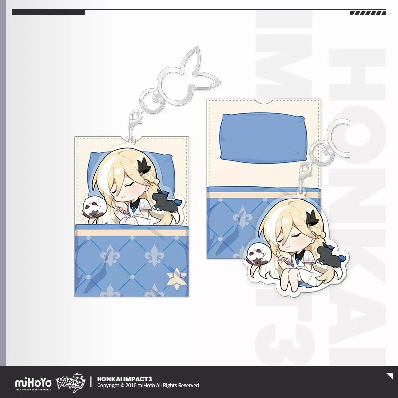 Sunsyea Honkai Impact 3rd Official Merch miHoYo Original Authentic Goodnight Series Keychain Mobius Elysia Durandal