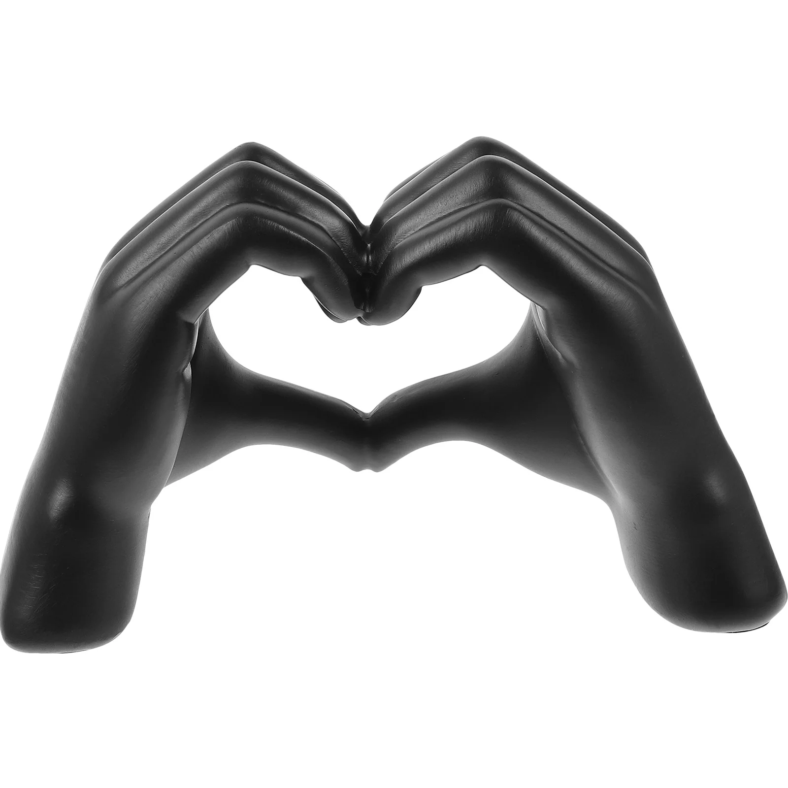 

Heart Finger Gesture Statue Resin Craft Home Decoration Style Desk Ornament for Indoor Space Tabletop Decor