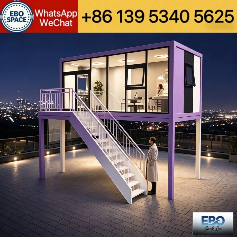 MMC custom 20ft container villa, 2-3 bedroom forest cabin, mobile expandable Capsule Room