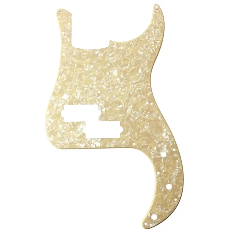 

Pleroo Custom Guitar pickgaurd - For US P Bass Guitar Pickguard Scratch Plate , 2 Ply Cream Pearl