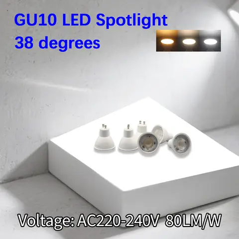 1-10pcs LED Bulb Light  3-9W Spot GU10 Lamparas Luces Led Habitación No Flicker Lamps Replace 40w Halogen Lamp for Kitchen
