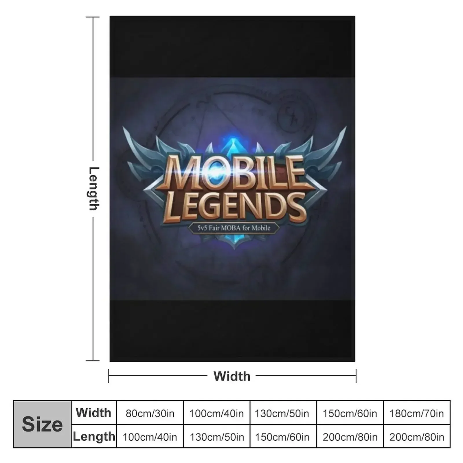 Mobile Legends New Update Logo Throw Blanket couch cozy soft plush fuzzy picnic outdoor blanket