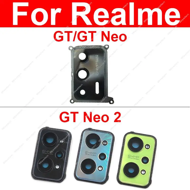 Rear Camera Glass Lens Cover For Realme GT Neo 2 2T GT Master Explorer 5G Back Camera Lens and Frame Holder Parts