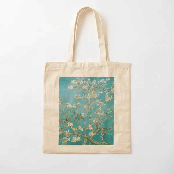 Vincent Van Gogh Almond Blossoms At St  Canvas Bag Grocery Unisex Shoulder Bag Printed Handbag Fabric Foldable Tote Casual