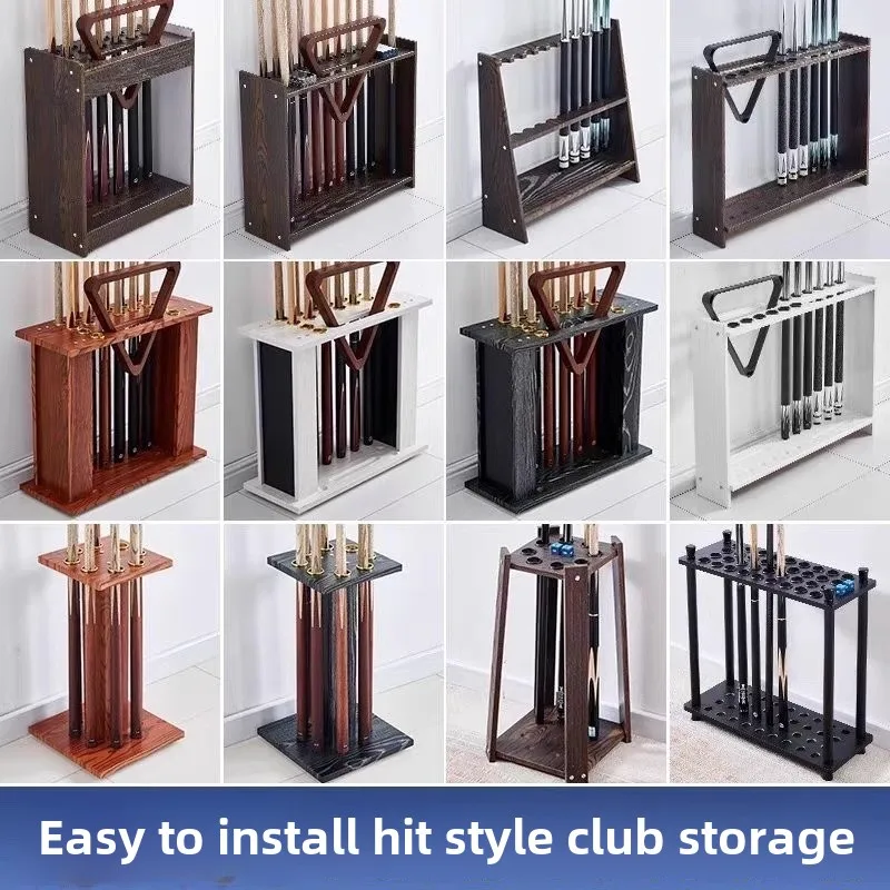 Billiard club holder Floor-to-ceiling ball rack cabinet Billiard hall Male pole storage rack Billiard club storage