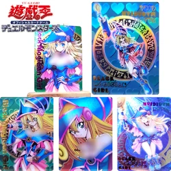 Yu-Gi-Oh! Black Magician Girl Dark Magician Girl DIY Homemade Bronzing Christmas Birthday Gift Game Toys Collection Card