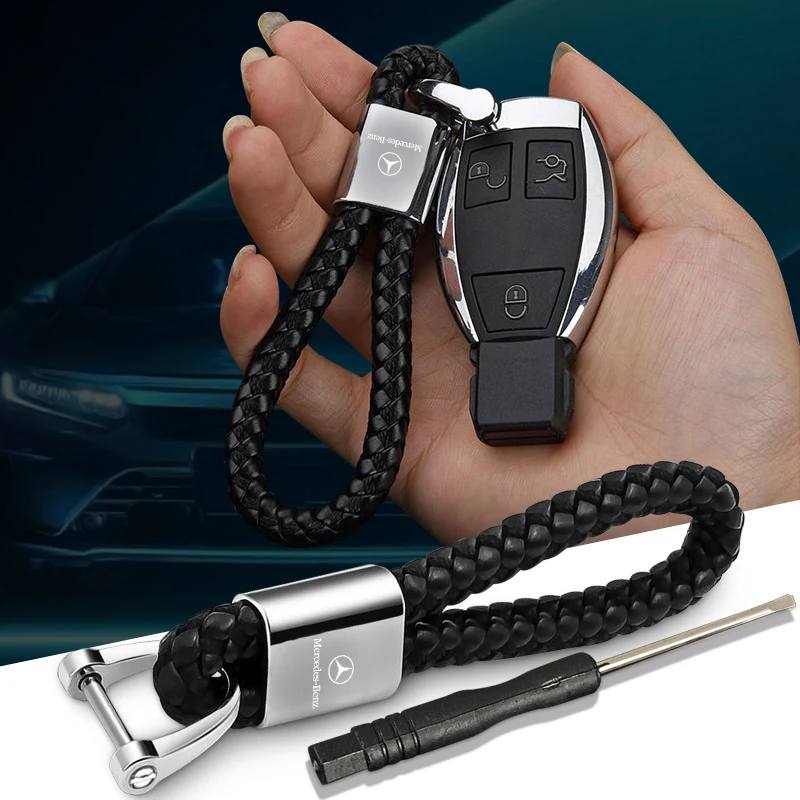 

1 шт. Брелок для ключей автомобиля, ремешок для ключей, эмблема-аксессуар для Mercedes-Benz W212 W213 W203 AMG W21 GLE A/B-класса