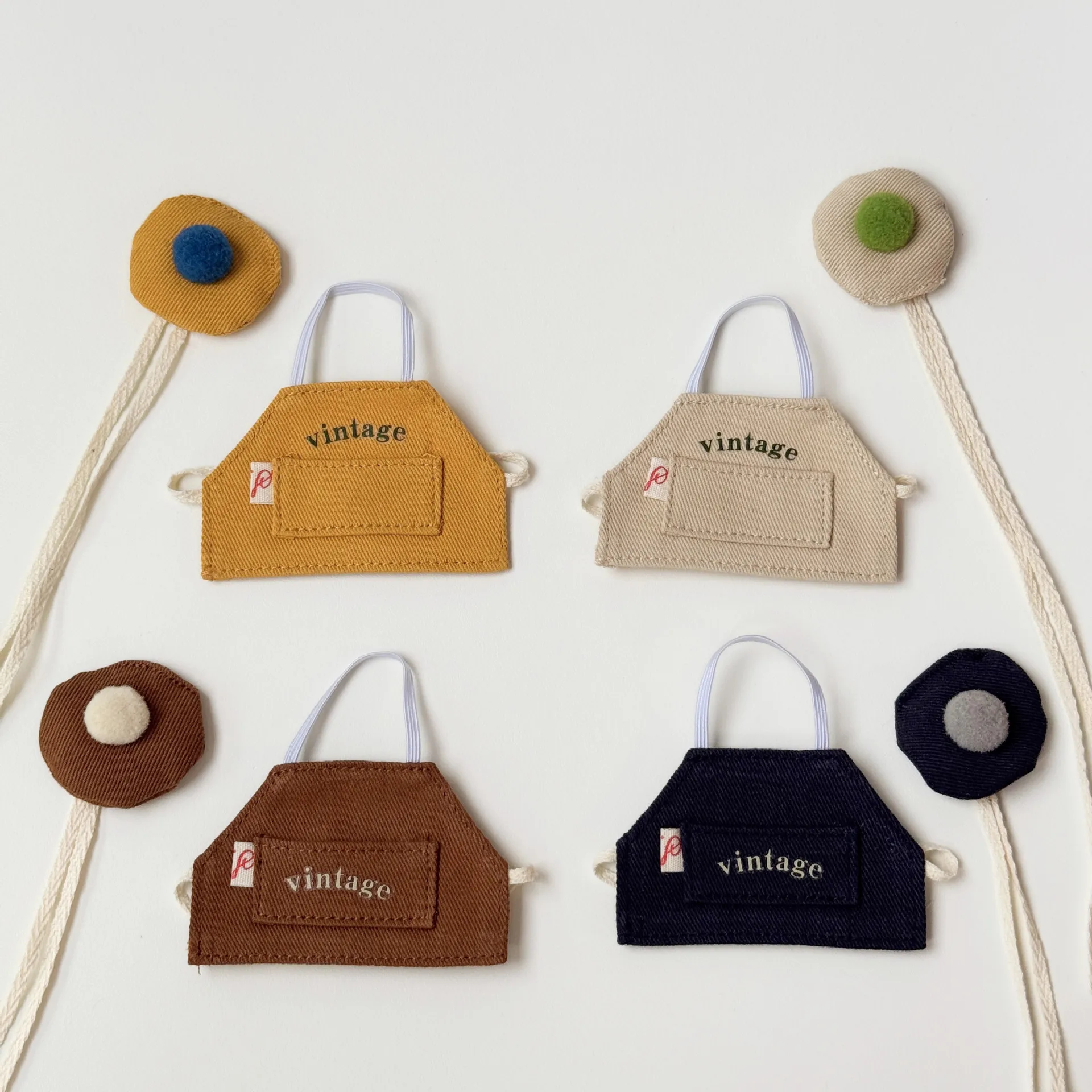 2025 avental retrô roupas para 17cm monster v2/v3 atmosfera vestir mini roupas de boneca estilo fashion roupa moderna