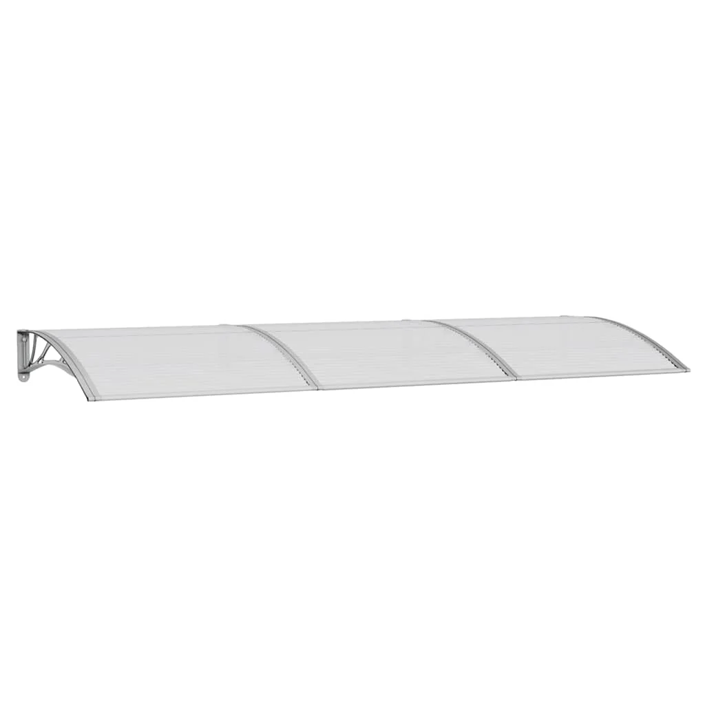 Grauer Türvordach aus Polycarbonat, 300x100 cm, für den Außenbereich – Detail 2