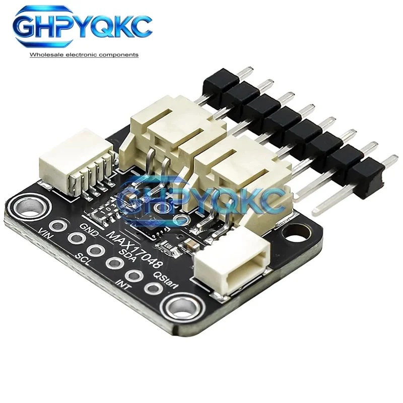 GHPYQKC MAX17048 LiPo LiIon Battery Fuel Gauge Module 5580 Voltage Capacity Detector Battery Monitor Breakout Board