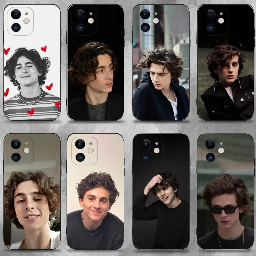 

Actor Chalamet Phone Case For iPhone 17,16,15,14,13,12,11 Plus,Pro Max,XS,X,XR,SE,Mini,8,7,Soft Silicone Black Cover
