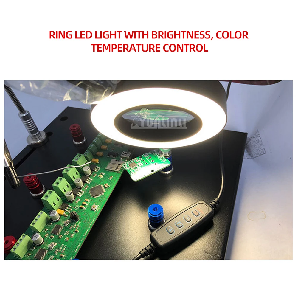 Magnetic PCB Board Fixed Clip Arm Circuit board maintenance workbench Magnifier Glass Soldering Iron Holder Repair Tools