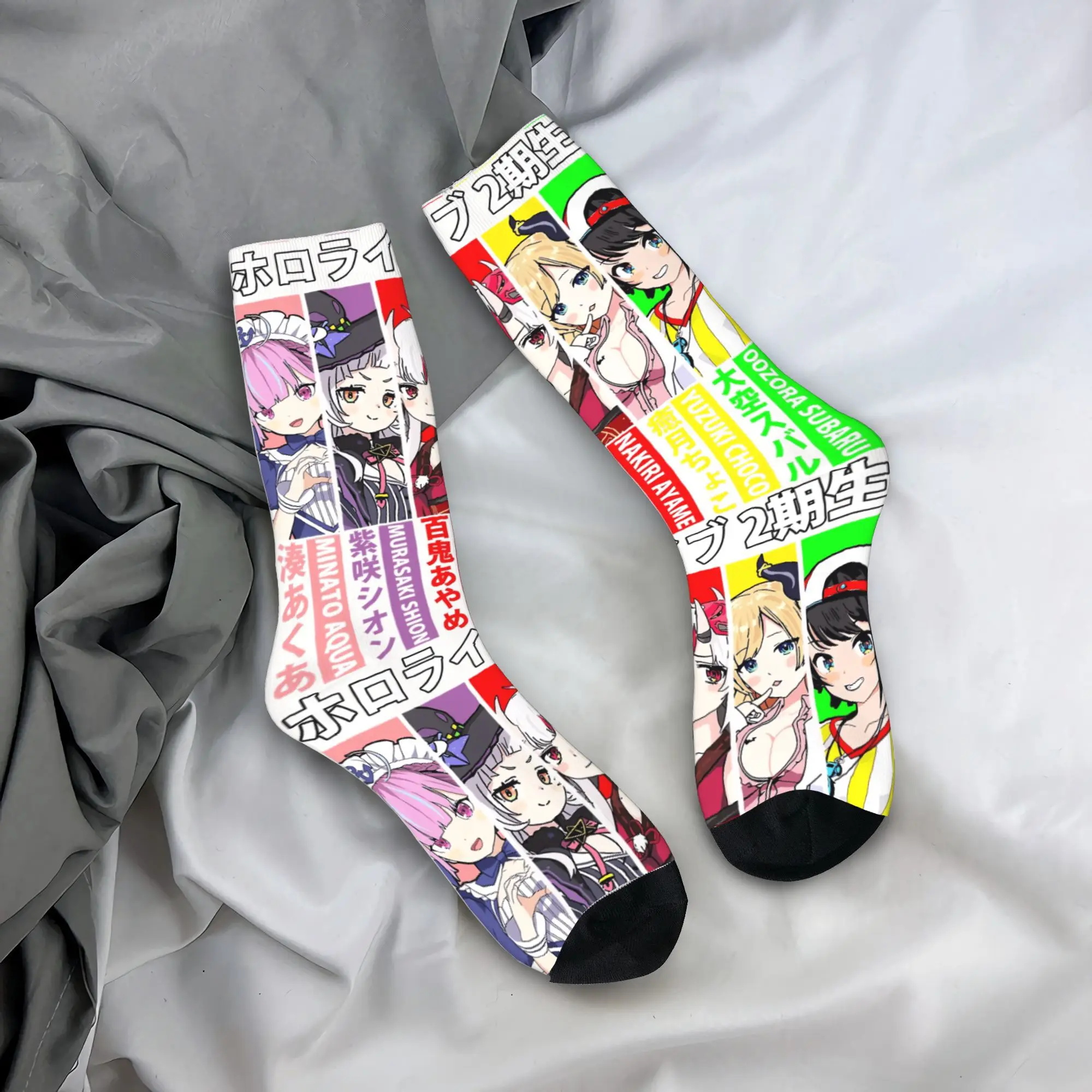 

Носки Uma Musume, готические чулки, мужские мягкие спортивные носки для бега, зимние носки с принтом, против пота