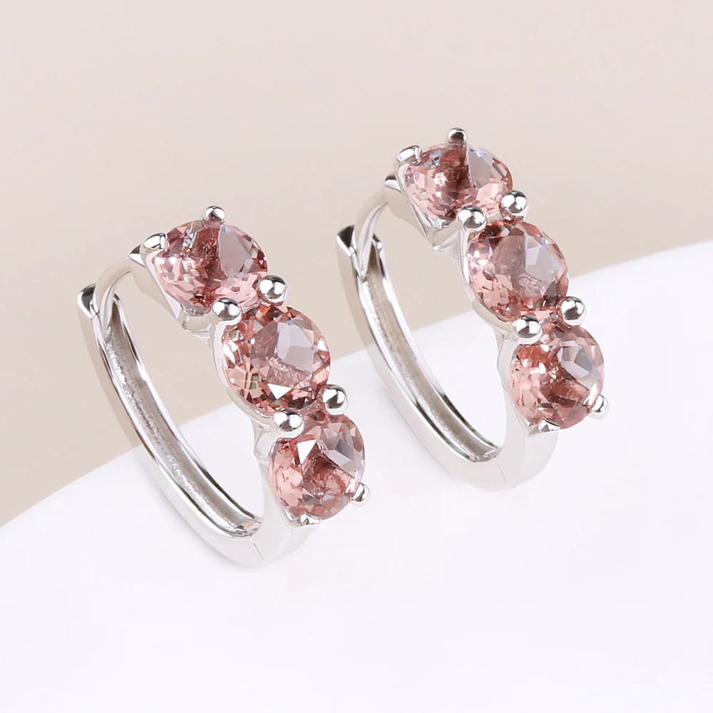 

BL Color change zultanite Clasp earrings 925 sterling silver fine jewelry for women girls amazing gift