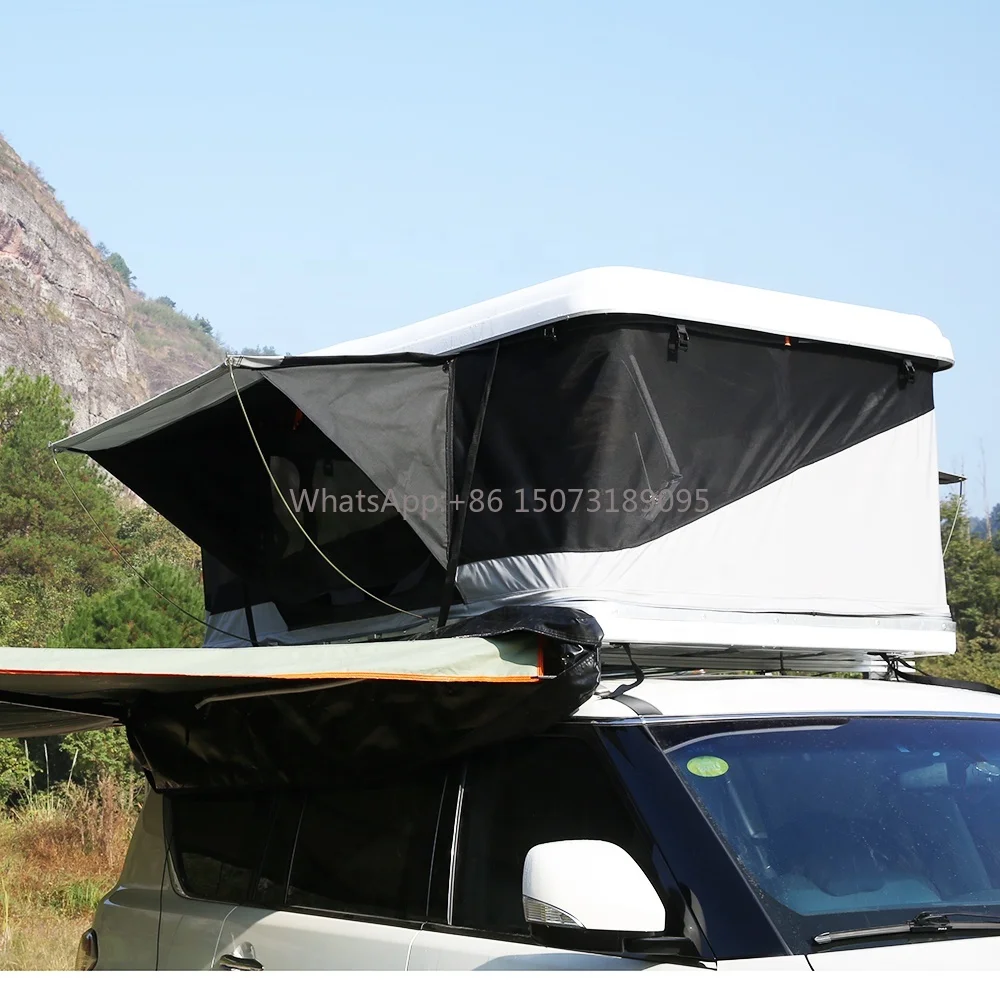 

Outdoor Camping High Quality Rooftop Roof Top Tents Hard Shell Auto Camping Aluminum Car Roof Box Tent
