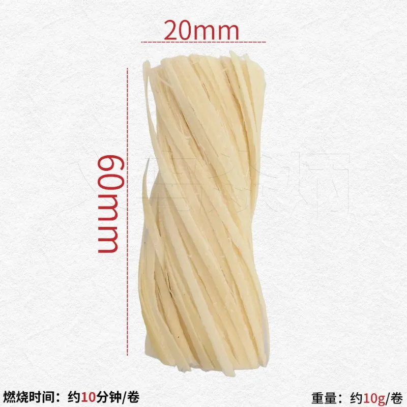 2pcs Natural Wood Wool Roll Firelighter For BBQ Fireplace Grill Stove Camping Hiking Outdoor