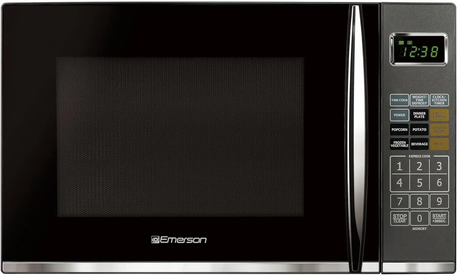 1.2 Cu. Ft. Microwave Oven with Griller, Timer & LED Display 11 Power Levels, 9 Pre-Programmed Settings,1100W, Stainless Steel