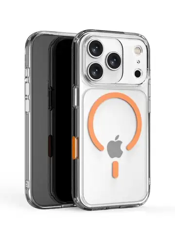 Luxury Matte For Magsafe Wireless Charging Case For iPhone 17 Pro Max 17 Pro Magnetic Transparent Hybrid Shockproof Hard Cover