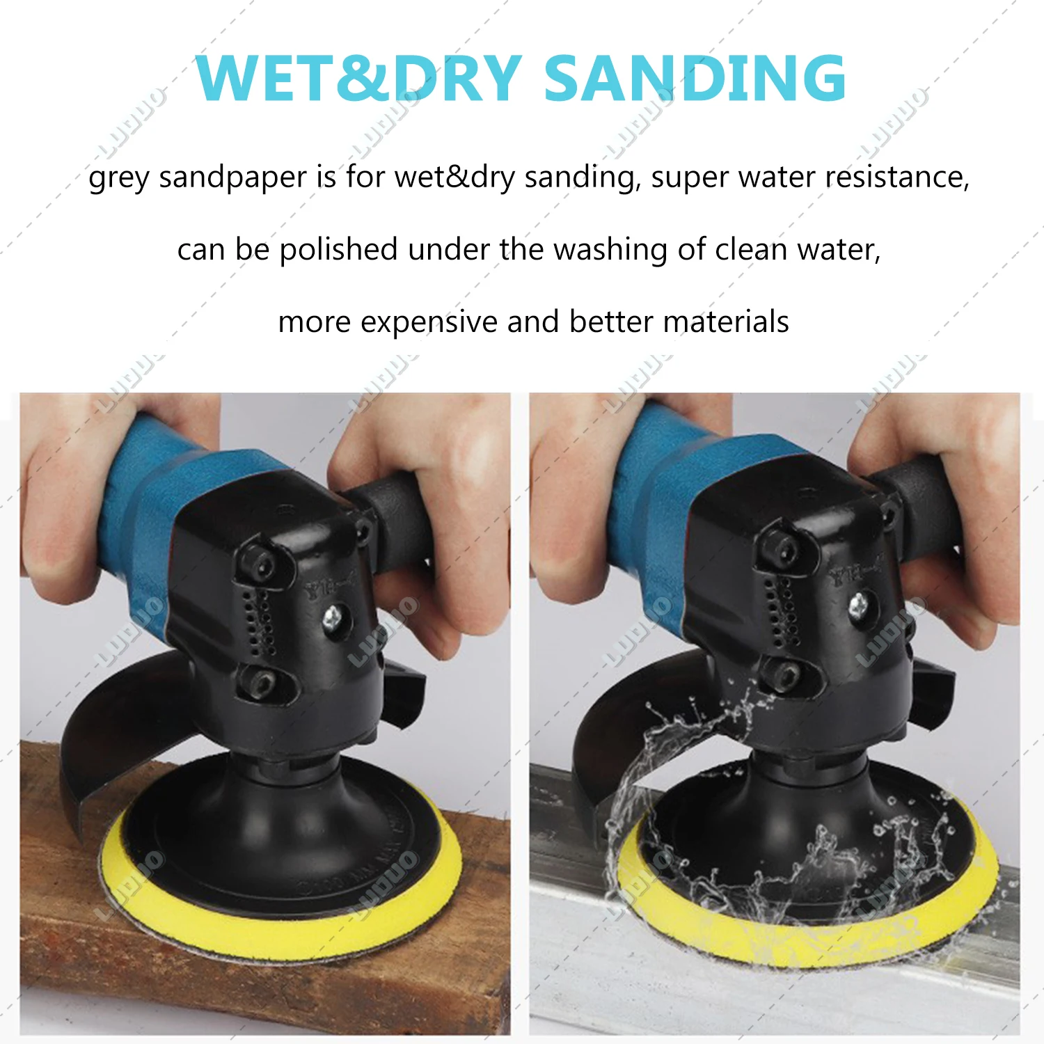 Wet Sanding Sheet Dry Polishing Round Sandpaper Car Detailing Headlight Restoration Kit Grinder Accessories Sanding Discs Paper