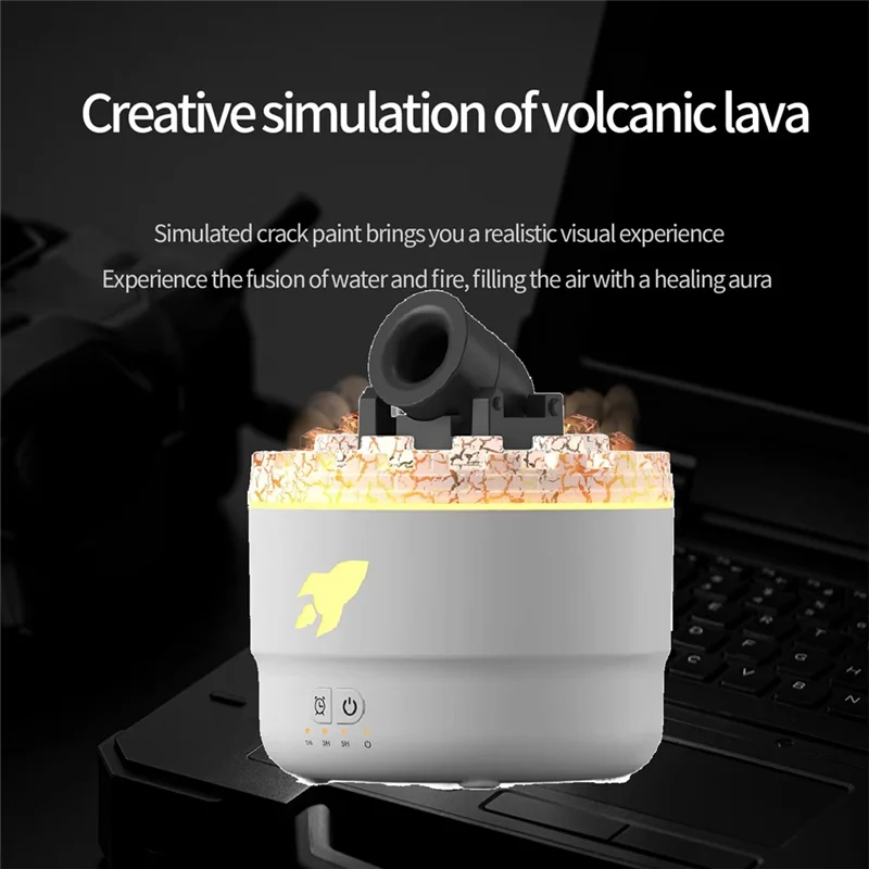 

2 шт. мини-пушеновый увлажнитель с 2 режимами, 7 цветов светодиодов и регулируемыми настройками